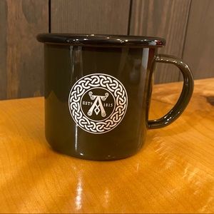 Pair Ardbeg Whiskey Mug Islay Single Malt Scotch Whisky Tin Camping Coffee Cups